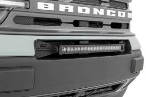 Rough Country - 71036 | Rough Country 20 Inch LED Bumper Mounting Kit For Bronco Sport | 2021-2023 | Black Series - Image 2