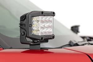 Rough Country - 71072 | Rough Country LED Ditch Light Kit For Toyota Tundra | 2022-2025 | Black Series With Flood Beam - Image 5