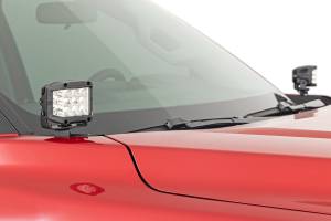Rough Country - 71072 | Rough Country LED Ditch Light Kit For Toyota Tundra | 2022-2025 | Black Series With Flood Beam - Image 6