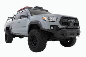 Rough Country - 71082 | Rough Country Low Profile LED Ditch Light Kit For Toyota Tacoma (2016-2023) | Black Series With White DRL - Image 2
