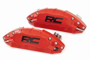 Rough Country - 71100A | Rough Country Caliper Front and Rear Covers For Chevrolet / GMC 1500 | 2014-2019 | Red - Image 3