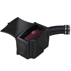 S&B Filters - 75-5131 | S&B  Filters Cold Air Intake (1994-1997 F250, F350 7.3L Powerstroke) Cotton  Cleanable Red - Image 4