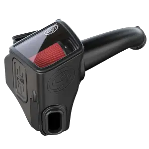 S&B Filters - 75-5136 | S&B  Filters Cold Air Intake (2020-2024 Silverado, Sierra 2500 HD, 3500 HD 6.6L L5P  Duramax) Cotton Cleanable Red - Image 1