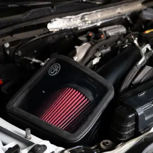 S&B Filters - 75-5136 | S&B  Filters Cold Air Intake (2020-2024 Silverado, Sierra 2500 HD, 3500 HD 6.6L L5P  Duramax) Cotton Cleanable Red - Image 8