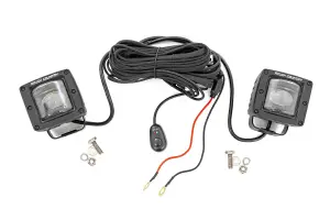 Rough Country - 70907A | Rough Country Black Series LED Light Kit | 2 Inch, SAE Fog, Yellow - Image 1