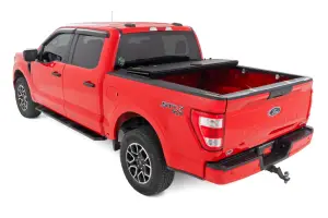 Rough Country - 49221550 | Rough Country Hard Tri-Fold Flip Up Bed Cover (2021-2024 F150 2WD/4WD | 2022-2024 F150 Lightning AWD/4WD | 5'7" Bed) - Image 3
