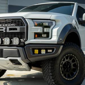 Baja Designs - 447717 | Baja Designs Sportsmen Squadron/S2 SAE Pocket Fog Light Kit For Ford F-150 Raptor | 2017-2020 | Amber, SAE Fog Light Pattern - Image 2