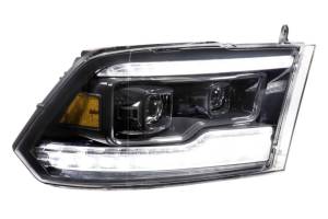 Morimoto - LF520-ASM | Morimoto XB LED Headlights With Amber Side Marker, Sequential Turn Signal, White DRL For Dodge Ram 1500 | 2009-2018 | Pair - Image 2