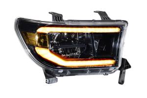 Morimoto - LF533-A-ASM | Morimoto XB LED Headlights With Amber Side Marker, Sequential Turn Signal, Amber DRL For Toyota Tundra/Sequoia | 2007-2018 | Pair - Image 2