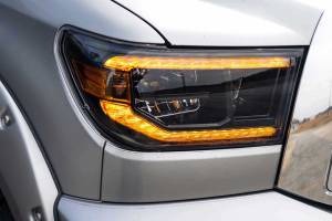 Morimoto - LF533-A-ASM | Morimoto XB LED Headlights With Amber Side Marker, Sequential Turn Signal, Amber DRL For Toyota Tundra/Sequoia | 2007-2018 | Pair - Image 10