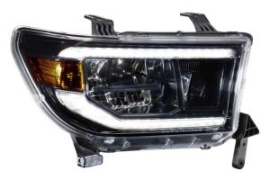 Morimoto - LF533-ASM | Morimoto XB LED Headlights With Amber Side Marker, Sequential Turn Signal, White DRL For Toyota Tundra/Sequoia | 2007-2018 | Pair - Image 2