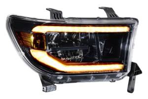 Morimoto - LF533-ASM | Morimoto XB LED Headlights With Amber Side Marker, Sequential Turn Signal, White DRL For Toyota Tundra/Sequoia | 2007-2018 | Pair - Image 5