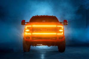 Morimoto - XBG08 | Morimoto XGB LED DRL Light Grille For Ford Super Duty | 2017-2019 | Chrome Finish, Amber DRL - Image 6