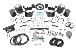 Rough Country - 100345C | Rough Country Air Spring Kit For Chevrolet 2500 / 3500 | 2020-2023 | For Model With 3-5" Lift, Includes Onboard Air Compressor - Image 1