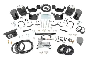 Rough Country - 100347C | Rough Country Air Spring Kit For Chevrolet 2500 / 3500 | 2020-2023 | For Model With 7" Lift, Includes Onboard Air Compressor - Image 1