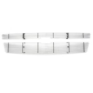 21051 | T-Rex Billet Series Grille | Horizontal | Aluminum | Polished | 2 Pc | Overlay