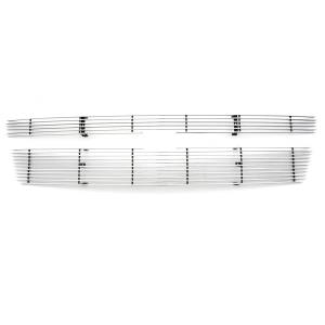 T-Rex Billet - 21051 | T-Rex Billet Series Grille | Horizontal | Aluminum | Polished | 2 Pc | Overlay - Image 1