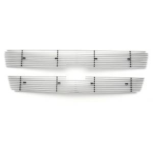 21100 | T-Rex Billet Series Grille | Horizontal | Aluminum | Polished | 2 Pc | Overlay/Insert