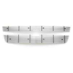 21106 | T-Rex Billet Series Grille | Horizontal | Aluminum | Polished | 2 Pc | Overlay