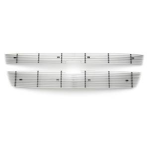 T-Rex Billet - 21106 | T-Rex Billet Series Grille | Horizontal | Aluminum | Polished | 2 Pc | Overlay - Image 1