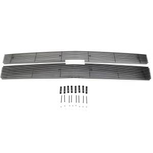 21112 | T-Rex Billet Series Grille | Horizontal | Aluminum | Polished | 2 Pc | Overlay | Bolt On