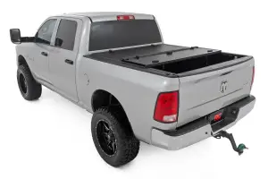 Rough Country - 49318650 | Rough Country Hard Tri-Fold Flip Up Bed Cover (2010-2018 Ram 1500 2WD/4WD | 2010-2024 Ram 2500 2WD/4WD | 6'4" Bed) - Image 4