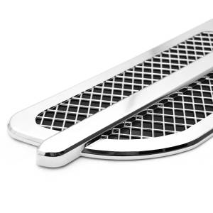 T-Rex Billet - 49001 | T-Rex T1 Series Side Vent | Small Mesh | Plastic | Chrome | 1 Pc | Tape | Escalade Style | [Available While Supplies Last] - Image 2