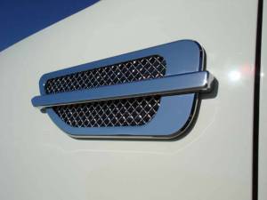 T-Rex Billet - 49001 | T-Rex T1 Series Side Vent | Small Mesh | Plastic | Chrome | 1 Pc | Tape | Escalade Style | [Available While Supplies Last] - Image 4
