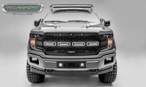 T-Rex Billet - 6515841 | T-Rex Revolver Series LED Grille | Laser Cut Pattern | Mild Steel | Black | Chrome Studs | 1 Pc | Replacement | Incl. 6 in. LED - Image 6