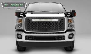 7315461-BR | T-Rex Stealth Laser Torch Series Grille | Laser Cut Pattern | Mild Steel | Black | Black Studs | 1 Pc | Insert | Incl. Universal Wiring Harness