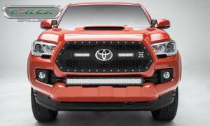 T-Rex Billet - 7319511 | T-Rex Laser Torch Series Grille | Laser Cut Pattern | Mild Steel | Black | Chrome Studs | 1 Pc | Insert - Image 6