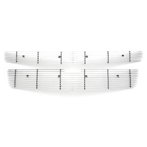 21055 | T-Rex Billet Series Grille | Horizontal | Aluminum | Polished | 2 Pc | Overlay