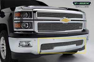 T-Rex Billet - 25117 | T-Rex Billet Series Bumper Grille | Horizontal | Aluminum | Polished | 1 Pc | Overlay - Image 2