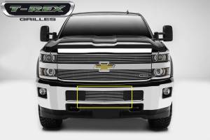 T-Rex Billet - 25122 | T-Rex Billet Series Bumper Grille | Horizontal | Aluminum | Polished | 1 Pc | Overlay - Image 5