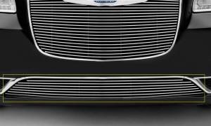 25436 | T-Rex Billet Series Bumper Grille | Horizontal | Aluminum | Polished | 1 Pc | Overlay