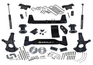 K161 | Superlift 6.5 inch Suspension Lift Kit with Shadow Shocks (2014-2018 Silverado, Sierra 1500 4WD | OE Aluminum/Stamped Control Arms)