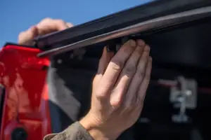 Rough Country - 49120650 | Rough Country Hard Tri-Fold Flip Up Bed Cover (2019-2025 Silverado, Sierra 1500 2WD/4WD 6'7" Bed | Standard Bed) - Image 9