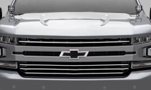 T-Rex Billet - 6211233 | T-Rex Billet Series Grille | Horizontal Round | Aluminum | Brushed | 4 Pc | Overlay - Image 7