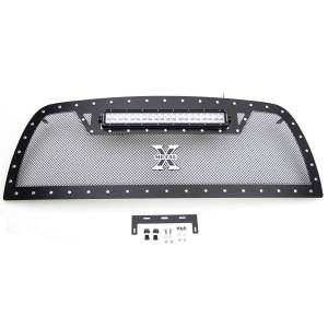 6314531 | T-Rex Torch Series LED Light Grille | Small Mesh | Mild Steel | Black | Chrome Studs | 1 Pc | Replacement