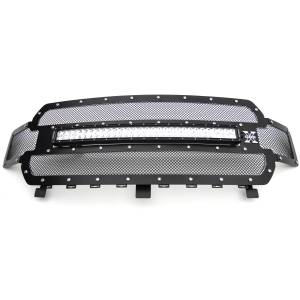 6315711 | T-Rex Torch Series LED Light Grille | Small Mesh | Mild Steel | Black | Chrome Studs | 1 Pc | Replacement | Incl. 30 in. LED