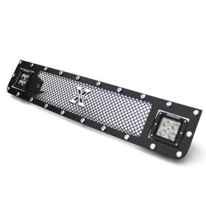 T-Rex Billet - 6319321 | T-Rex Torch Series LED Light Grille | Small Mesh | Mild Steel | Black | Chrome Studs | 1 Pc | Insert - Image 2