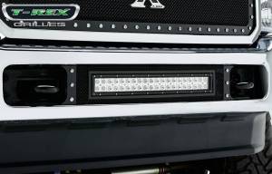 T-Rex Billet - 6325461 | T-Rex Torch Series LED Light Bumper Grille | Small Mesh | Mild Steel | Black | Chrome Studs | 1 Pc | Bolt-On - Image 6