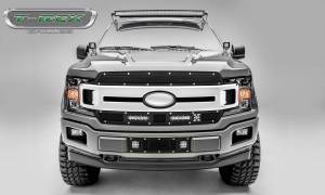T-Rex Billet - 6325791 | T-Rex Torch Series LED Light Grille | Small Mesh | Mild Steel | Black | Chrome Studs | 1 Pc | Replacement: Incl. 3 in. LED Cube Light - Image 6