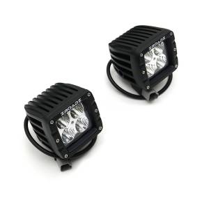 T-Rex Billet - 6325791 | T-Rex Torch Series LED Light Grille | Small Mesh | Mild Steel | Black | Chrome Studs | 1 Pc | Replacement: Incl. 3 in. LED Cube Light - Image 9