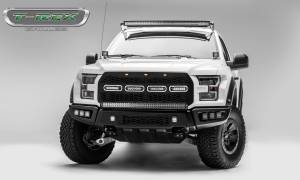 T-Rex Billet - 6515661 | T-Rex Revolver Series LED Grille | Laser Cut Pattern | Mild Steel | Black | Chrome Studs | 1 Pc | Replacement | Incl. 6 in. LED [Available While Supplies Last] - Image 2