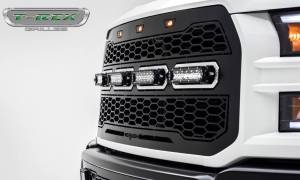 T-Rex Billet - 6515661 | T-Rex Revolver Series LED Grille | Laser Cut Pattern | Mild Steel | Black | Chrome Studs | 1 Pc | Replacement | Incl. 6 in. LED [Available While Supplies Last] - Image 10