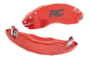 Rough Country - 71146A | Rough Country Caliper Front Covers For Toyota Tacoma 2WD/4WD | 2005-2023 | Red - Image 2