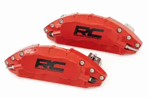 Rough Country - 71144A | Rough Country Caliper Covers Front And Rear For Ford F-150 2/4WD | 2021-2023 | Red - Image 2