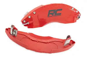 Rough Country - 71144A | Rough Country Caliper Covers Front And Rear For Ford F-150 2/4WD | 2021-2023 | Red - Image 4