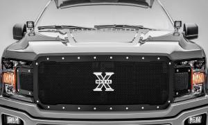 T-Rex Billet - 6715711 | T-Rex X-Metal Series Studded Mesh Grille | Small Mesh | Mild Steel | Black | Chrome Studs | 1 Pc | Replacement - Image 2